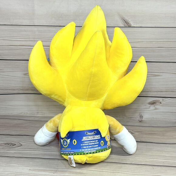 Kidrobot Super Sonic The Hedgehog 20" HugMe Shake Action Vibrating Plush Toy NWT - Picture 8 of 15